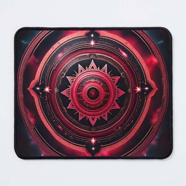 Item preview, Red Galactic Tranquility Mandala designed and sold by SpiritualManda.