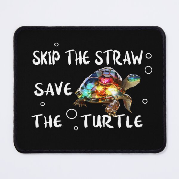 Item preview, Skip the Straw Save the Turtle designed and sold by Anastasiia Yurevych.