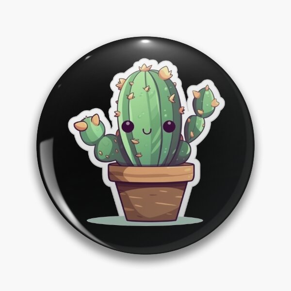 Item preview, Happy Kawaii Cactus  designed and sold by KawaiiArtStyle.