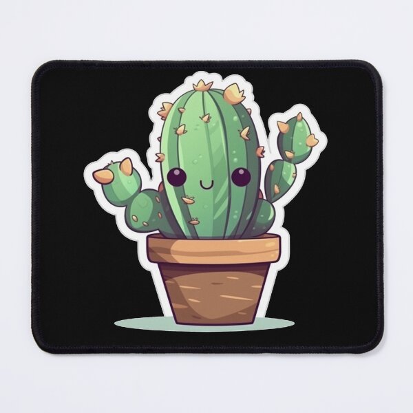 Item preview, Happy Kawaii Cactus  designed and sold by KawaiiArtStyle.