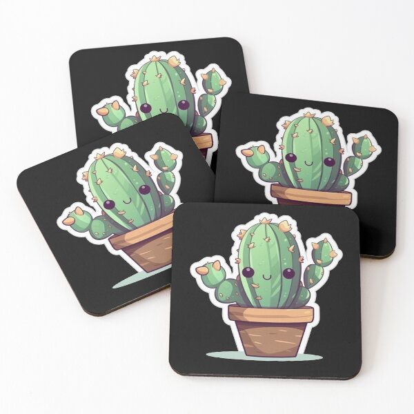 Item preview, Happy Kawaii Cactus  designed and sold by KawaiiArtStyle.