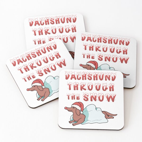 Item preview, Dachshund Through The Snow designed and sold by MurrMadeMedia.