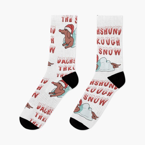 Item preview, Dachshund Through The Snow designed and sold by MurrMadeMedia.