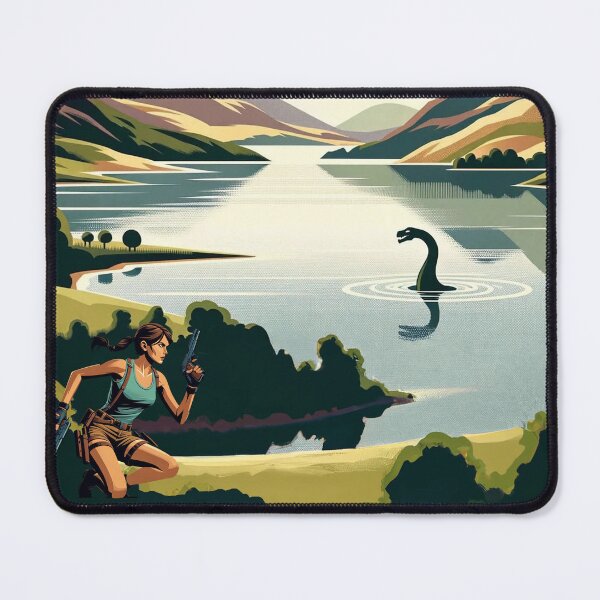 Item preview, Loch Ness, Scotland - Vintage Travel Poster designed and sold by zerokuhl.