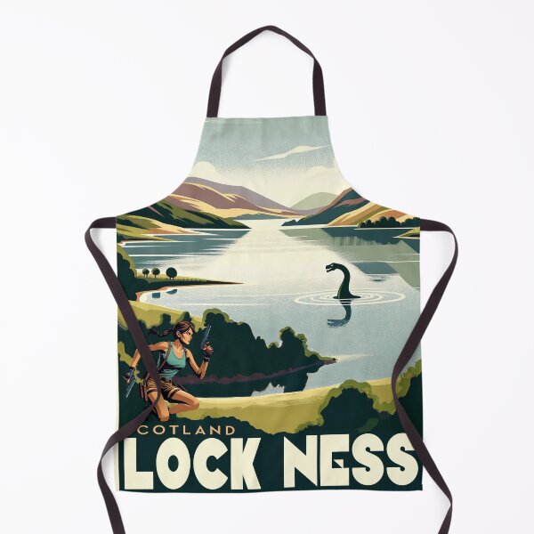 Item preview, Loch Ness, Scotland - Vintage Travel Poster designed and sold by zerokuhl.