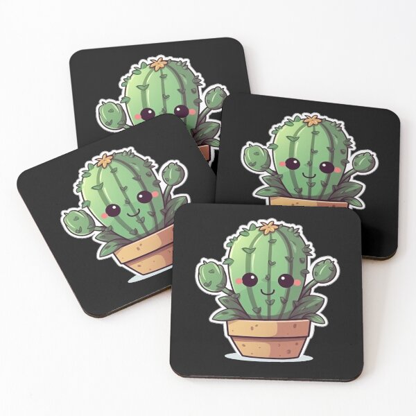 Item preview, Happy Chibi Cactus  designed and sold by KawaiiArtStyle.