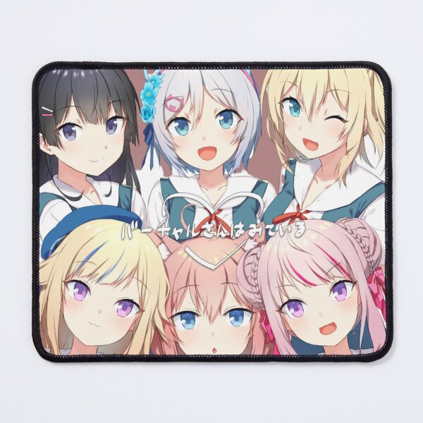 Item preview, mamayotou, Virtual-san Looking, Tanaka Hime, Suzuki Hina, Mirai Akari, Siro, Tsukino Mito, Nekomiya Hinata, HimeHina Channel, Nijisanji, designed and sold by AbominationShop.