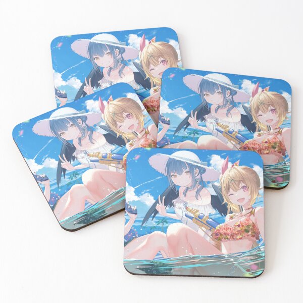 Item preview,  Hoshikawa Sara, Fumi (VTuber), Yamagami Karuta, Nijisanji, Sara Channel, Fumi (Channel), Yamagami Karuta (Channel), Contrail, Pink Ribbon, designed and sold by AbominationShop.
