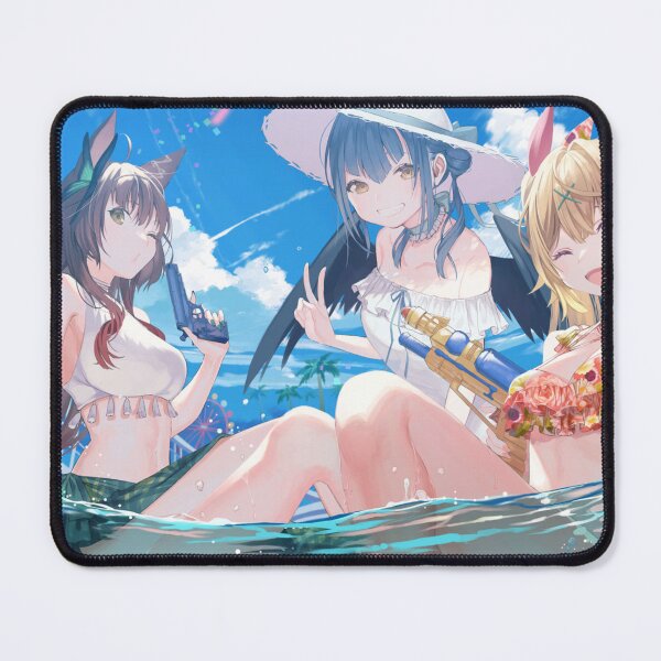Item preview, Hoshikawa Sara, Fumi (VTuber), Yamagami Karuta, Nijisanji, Sara Channel, Fumi (Channel), Yamagami Karuta (Channel), Contrail, Pink Ribbon, designed and sold by AbominationShop.