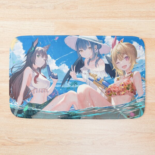 Item preview,  Hoshikawa Sara, Fumi (VTuber), Yamagami Karuta, Nijisanji, Sara Channel, Fumi (Channel), Yamagami Karuta (Channel), Contrail, Pink Ribbon, designed and sold by AbominationShop.