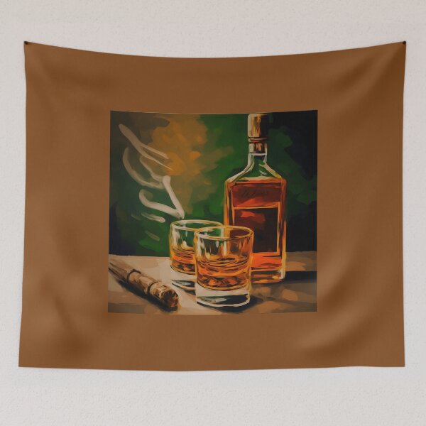 Item preview, Urban Abstract Expression - Cigar, Brandy, and Graffiti Elegance designed and sold by OlfactoART Studio.