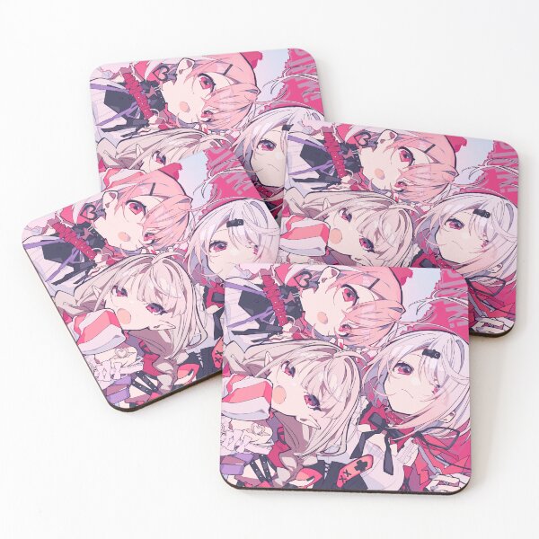 Item preview, Mochizuki Kei, Sasaki Saku, Makaino Ririmu, Shiina Yuika, saku*channel, Shiina Yuika (Channel), Makaino Ririmu (Channel), Nijisanji, Pink, Sleepy, Pink Ribbon designed and sold by AbominationShop.