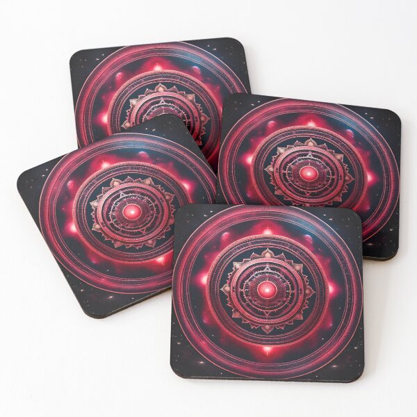 Item preview, Red Galactic Mandala Serenity designed and sold by SpiritualManda.
