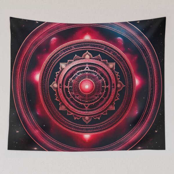 Item preview, Red Galactic Mandala Serenity designed and sold by SpiritualManda.