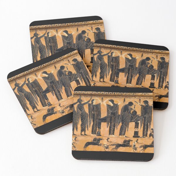 Item preview, Attic Black Figure Tile  designed and sold by WillowNox7.