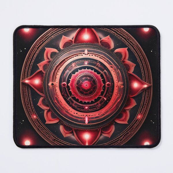 Item preview, Red Celestial Harmony Yoga Mandala designed and sold by SpiritualManda.