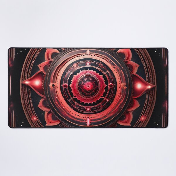 Item preview, Red Celestial Harmony Yoga Mandala designed and sold by SpiritualManda.