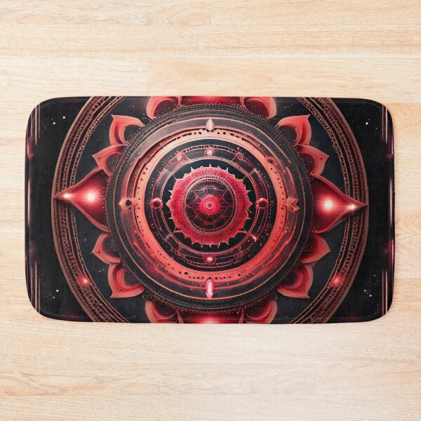 Item preview, Red Celestial Harmony Yoga Mandala designed and sold by SpiritualManda.