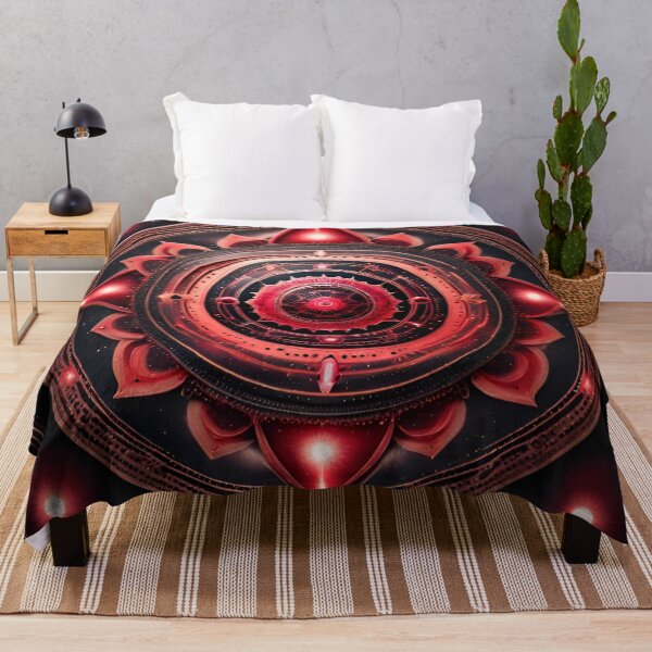 Item preview, Red Celestial Harmony Yoga Mandala designed and sold by SpiritualManda.