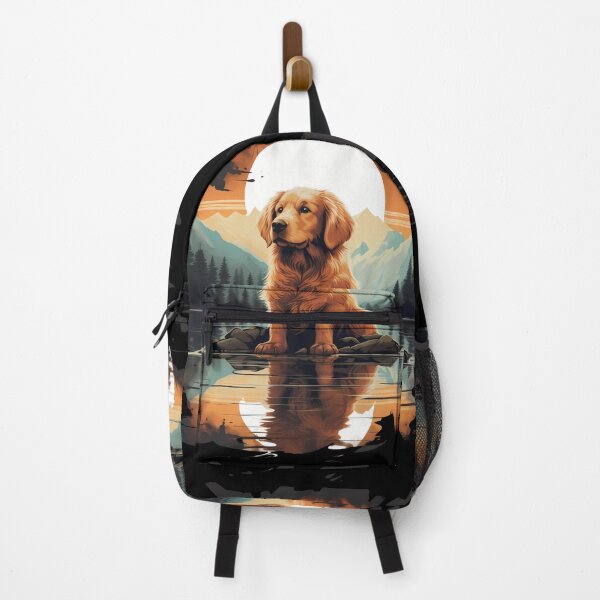 Item preview, Cute Illustration Of Golden Retriever Puppy In Nature designed and sold by NBSStore.