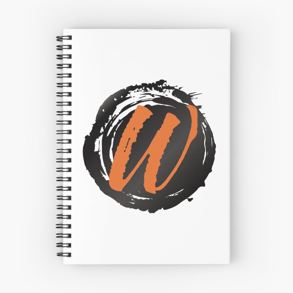 Item preview, Monogram W Grunge Black Blob designed and sold by simplymonogram.