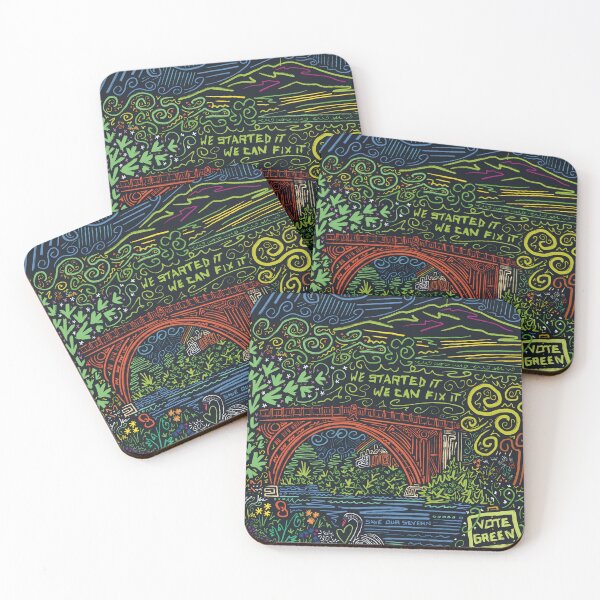 Item preview, Vote Green graffiti design designed and sold by The Wonky Doodler.