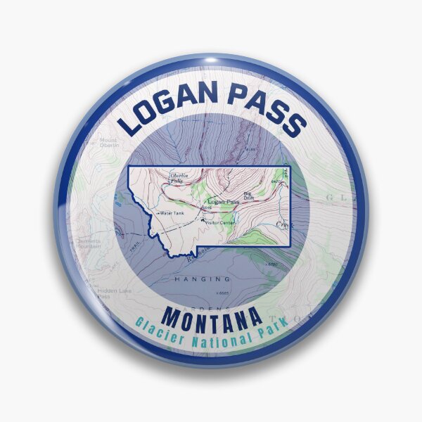 Item preview, Montana Map - Logan Pass designed and sold by Willz Designz.