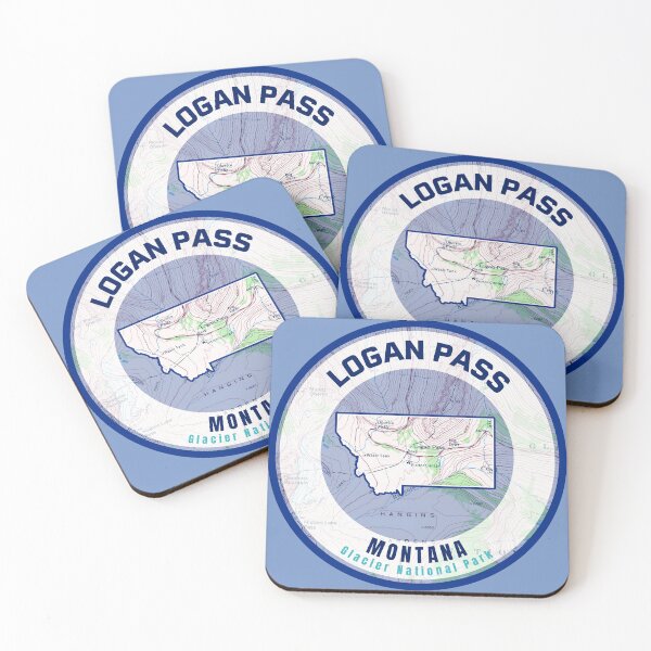 Item preview, Montana Map - Logan Pass designed and sold by Willz Designz.