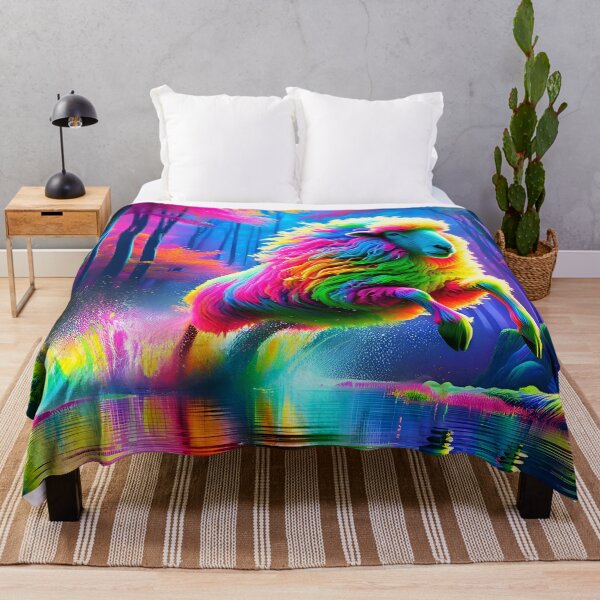 Item preview, Psychedelic Woolly Sheep designed and sold by Matt's Artificial Nature.
