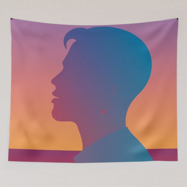 Item preview, Man's silhouette in sunset tones designed and sold by Magico Paco.