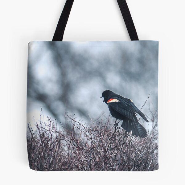 Item preview, Red winged black bird designed and sold by RezieMart.