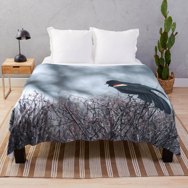 Item preview, Red winged black bird designed and sold by RezieMart.
