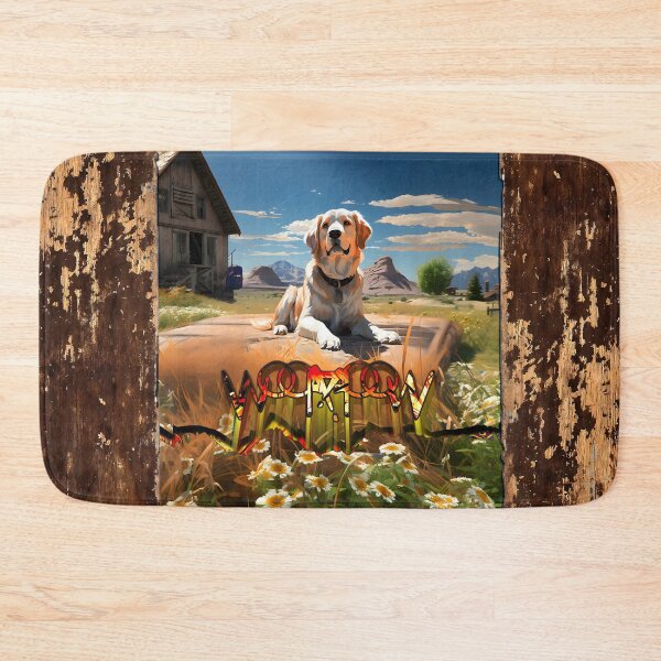 Item preview, Peaceful dog on the farm designed and sold by Woof-WoofSK.
