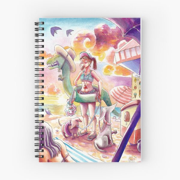 Aperçu de l'œuvre Week-end à la plage - Illustration originale créée et vendue par VaneArtwork.