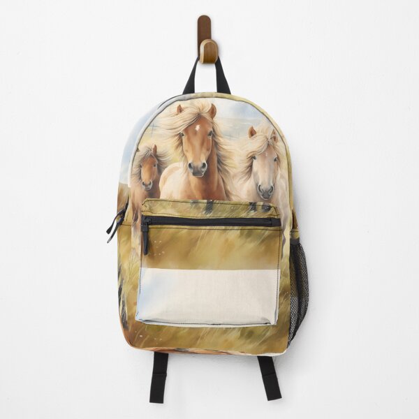 Item preview, Painting Of 3 Beautiful Shetland Ponies Galloping In Nature Fields designed and sold by NBSStore.