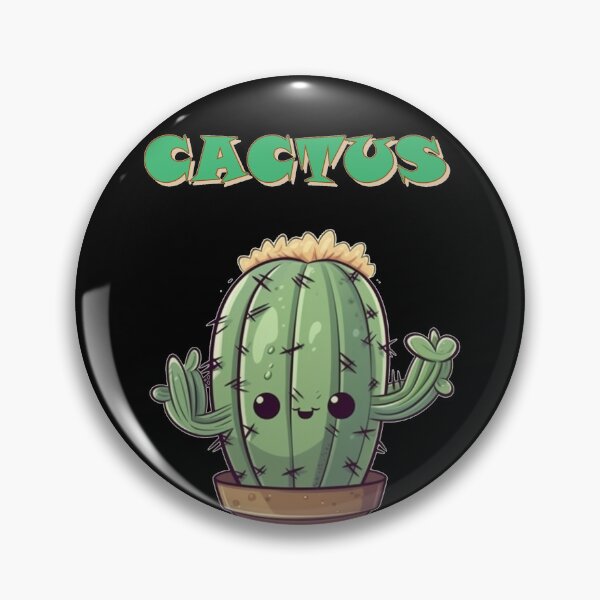 Item preview, Happy Kawaii Cactus with Text "Cactus" designed and sold by KawaiiArtStyle.