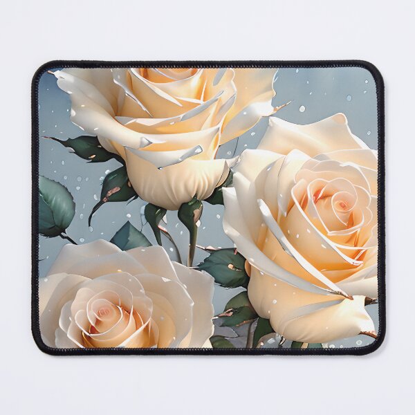 Item preview, Pure White Roses Blooming Brilliantly designed and sold by tobyheward.