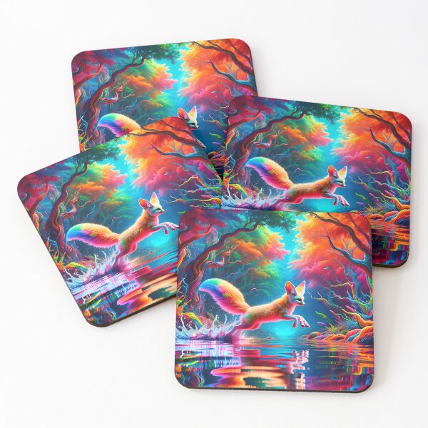 Item preview, Psychedelic Fennec Fox designed and sold by Matt's Artificial Nature.