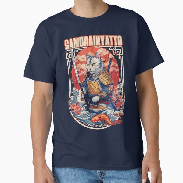 Item preview, Japan Cat Samurai Ronin Tatoo Artistic designed and sold by LMG Boutique.