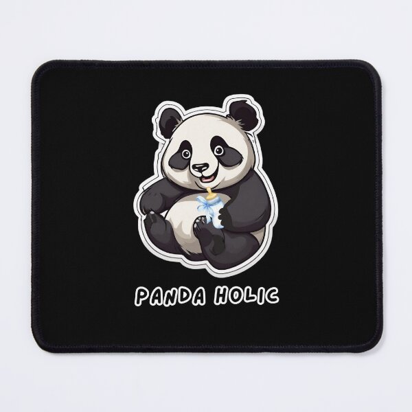 Item preview, Smiling panda with milk designed and sold by ViaNature.