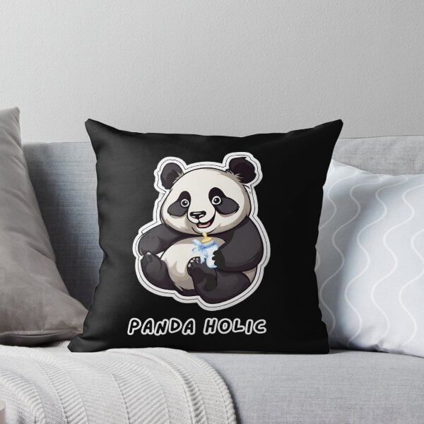 Item preview, Smiling panda with milk designed and sold by ViaNature.