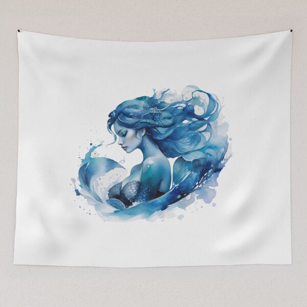 Item preview, Blue Haired Mermaid designed and sold by vuslatmedia.