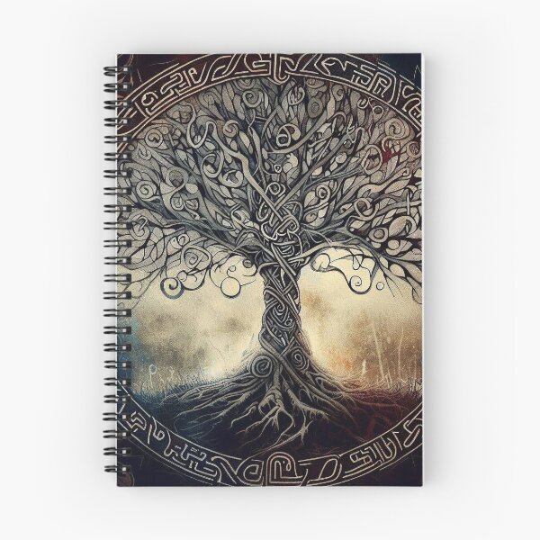 Item preview, Yggdrasil - tree of life with runic pattern designed and sold by TomFrontierArt.