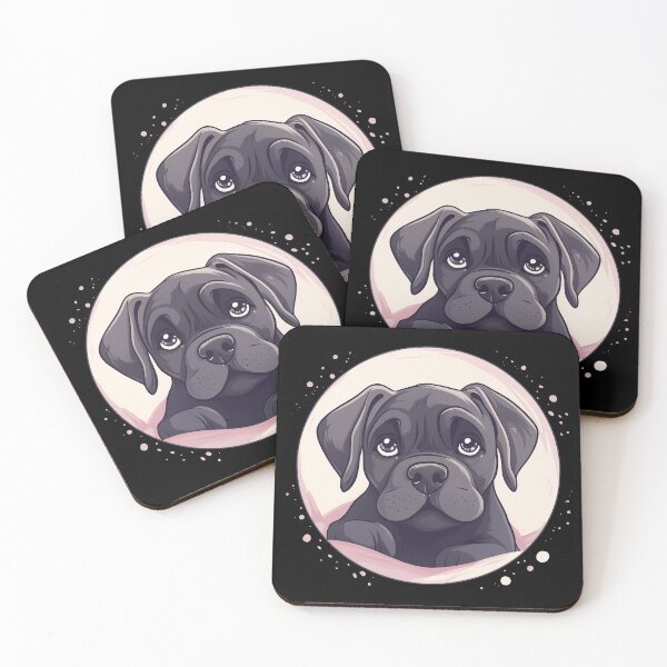 Item preview, Young Happy Cane Corso Puppy Face Illustration designed and sold by NBSStore.