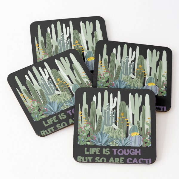 Item preview, life is tough but so are cacti designed and sold by TranquilTrinket.