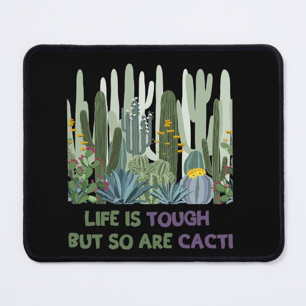 Item preview, life is tough but so are cacti designed and sold by TranquilTrinket.