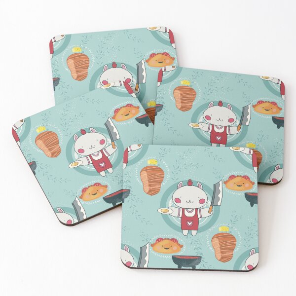 Item preview, Cute Kawaii Tacos al Pastor Taquero Pattern designed and sold by dreamlara.