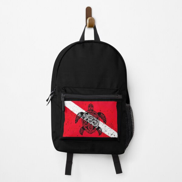 Item preview, Diving Flag and Sea Turtle designed and sold by Yogimeister.