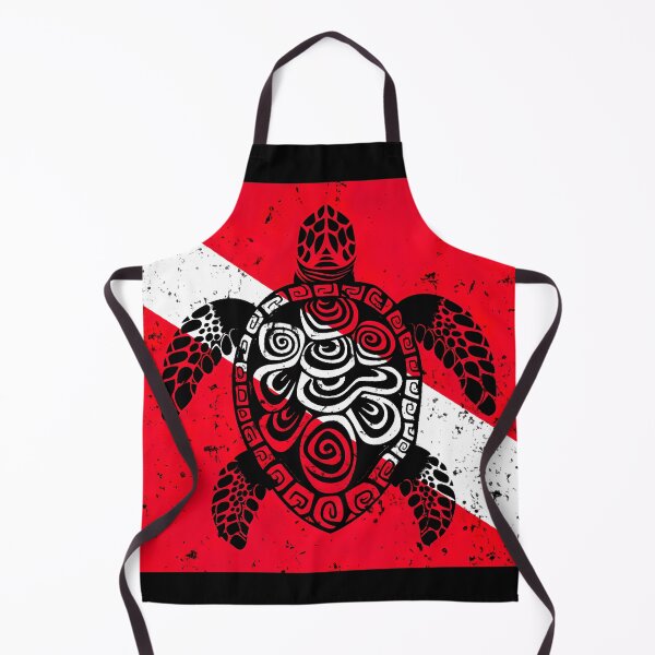 Item preview, Diving Flag and Sea Turtle designed and sold by Yogimeister.