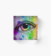Eye Love Color Acrylic Block
